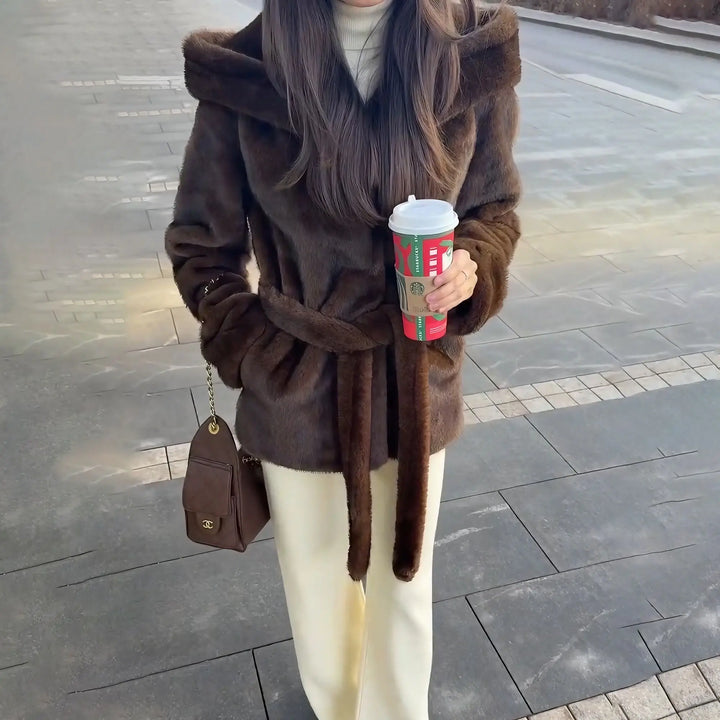 Women's Eco-Friendly Faux Fur Coat