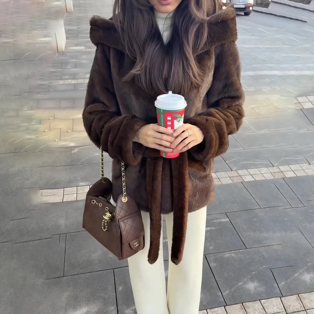 Women's Eco-Friendly Faux Fur Coat