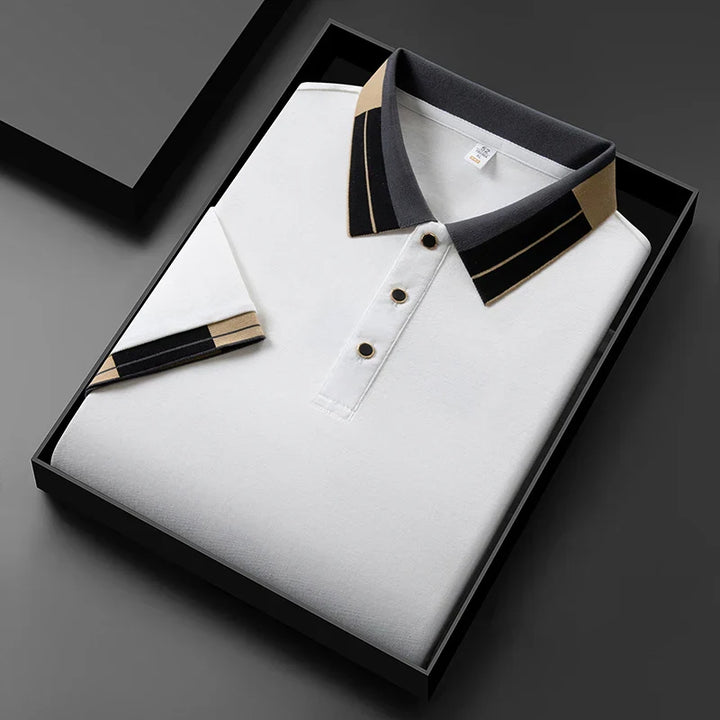 Mode Lumiere™ | Polo with contrast trim