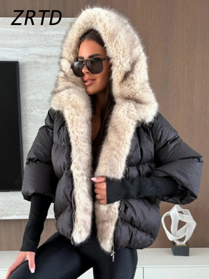 Women's Faux Fur Hooded Jacket