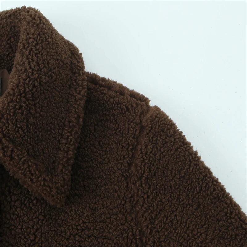 Women's Brown Teddy Bear Coat