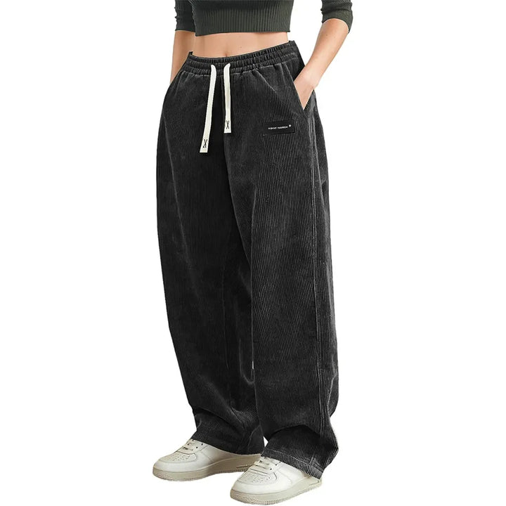 Mode Lumiére™ | Unisex Corduroy Loose Fit Trousers