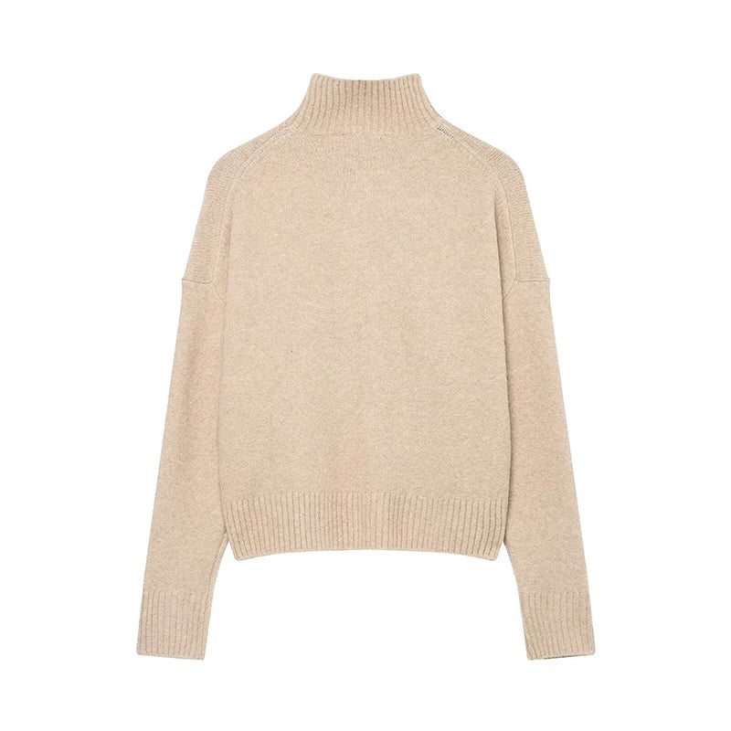 Women elegant soft knitted top women