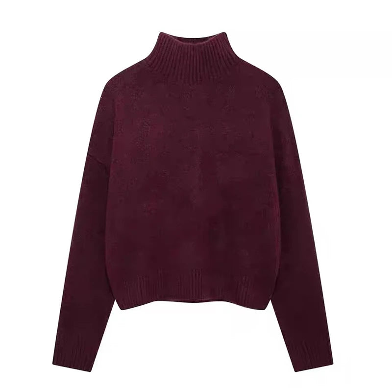Women elegant soft knitted top women