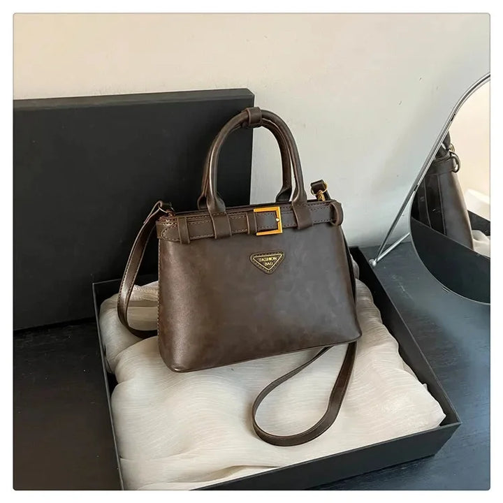 Trendy versatile square small handbag for women