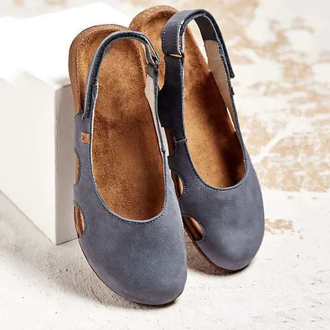 Robin | Orthopedic Leather Sandal & Cork Sole