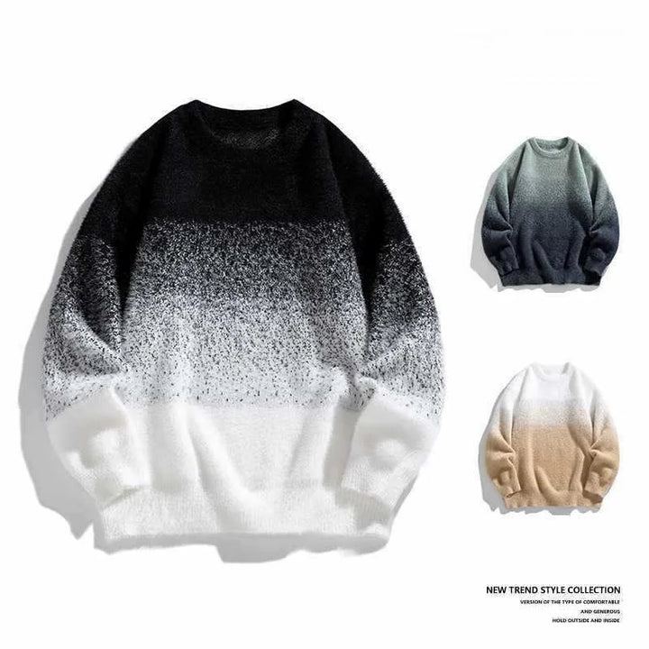 Men's Modern Gradient Sweater – Everyday Trendy Comfort