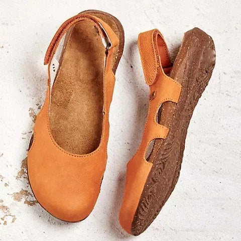 Robin | Orthopedic Leather Sandal & Cork Sole