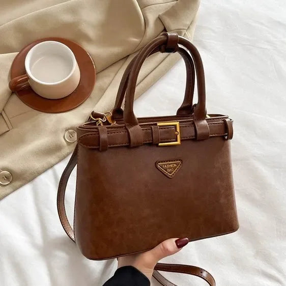 Trendy versatile square small handbag for women