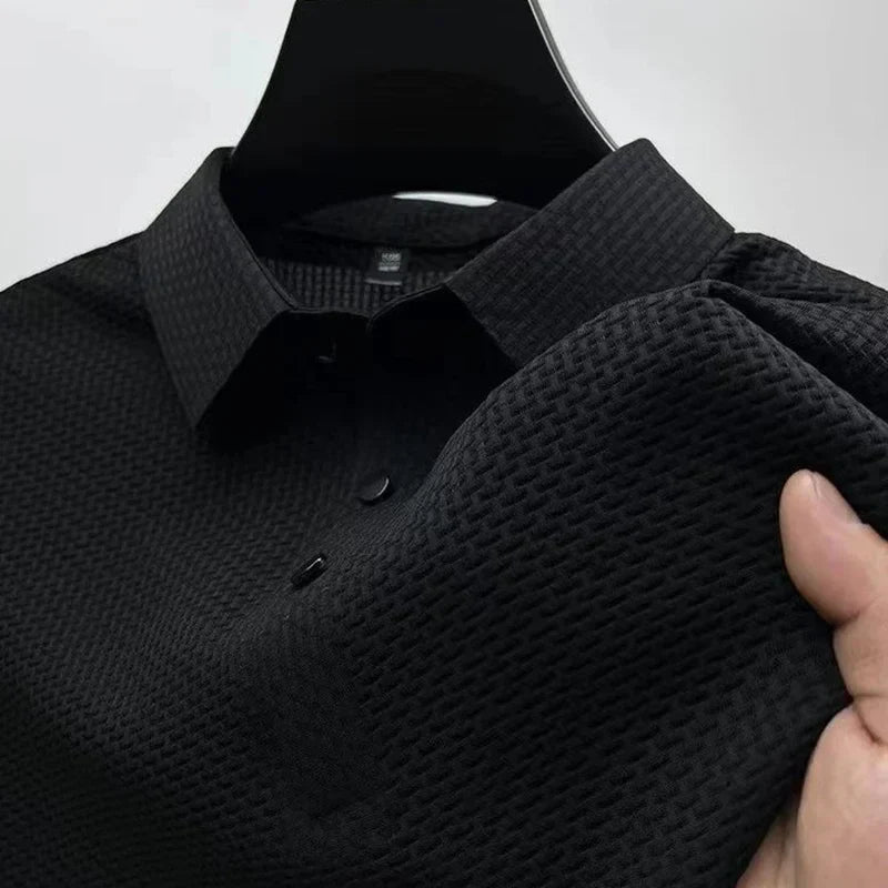 LAURENT MONACO | MEN'S SHORT SLEEVE KNITTED POLO SHIRT