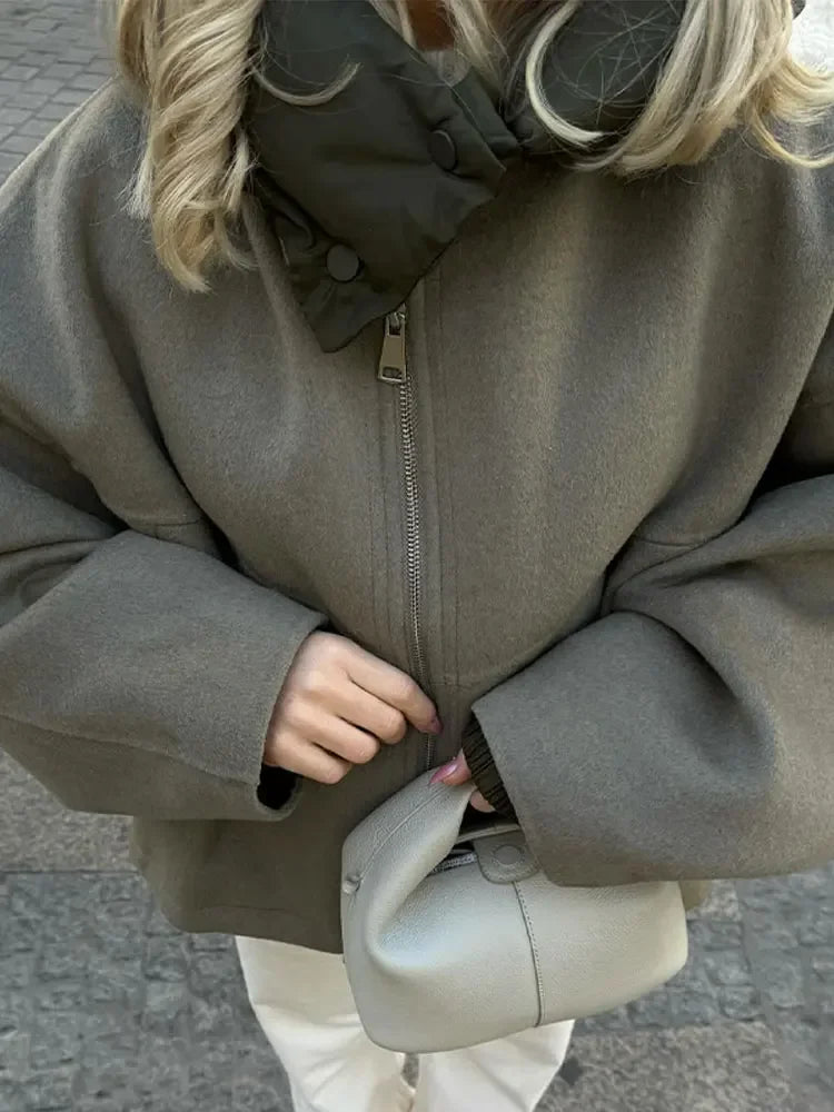 Women's Hooded Sulf Sleeve Jacket