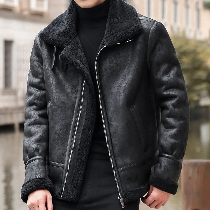 Men's Leather Jacket Iconic Lined Bomber