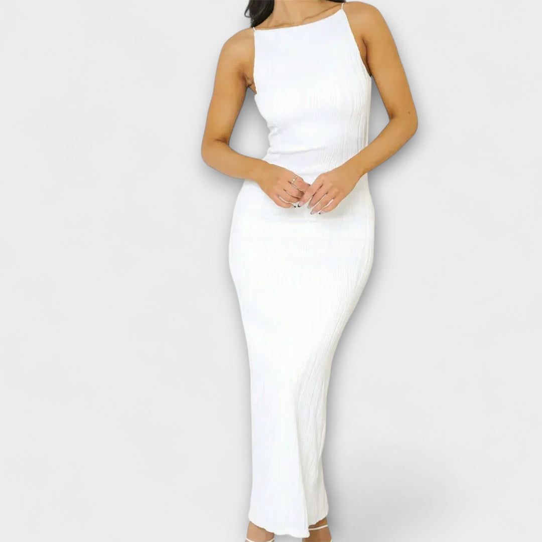 Elegant Sleeveless Maxi Dresses with Shirring