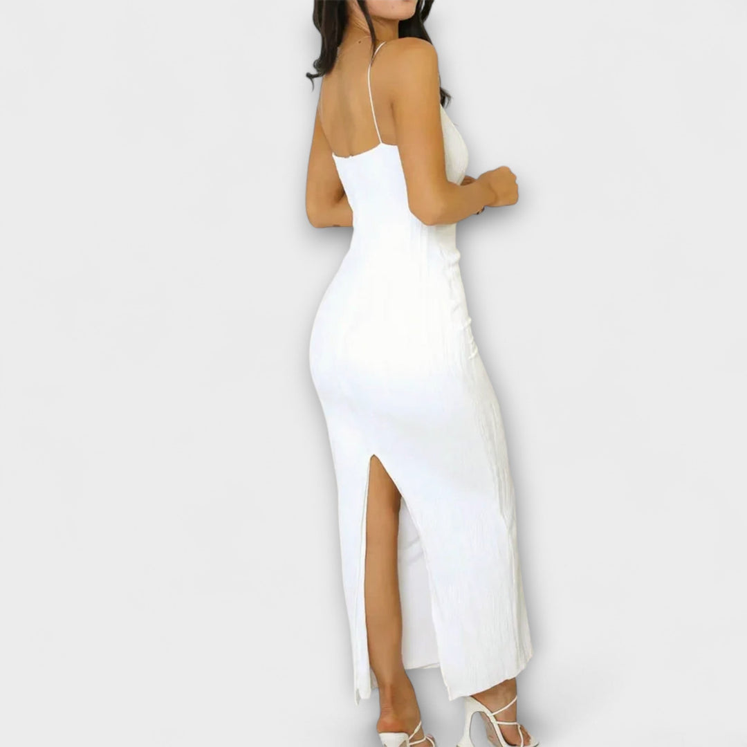 Elegant Sleeveless Maxi Dresses with Shirring