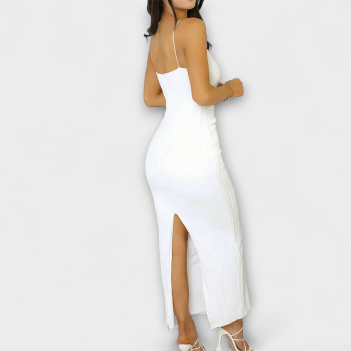 Elegant Sleeveless Maxi Dresses with Shirring