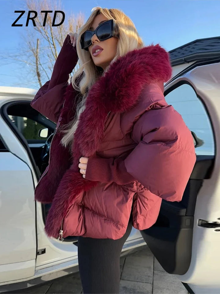 Women's Faux Fur Hooded Jacket