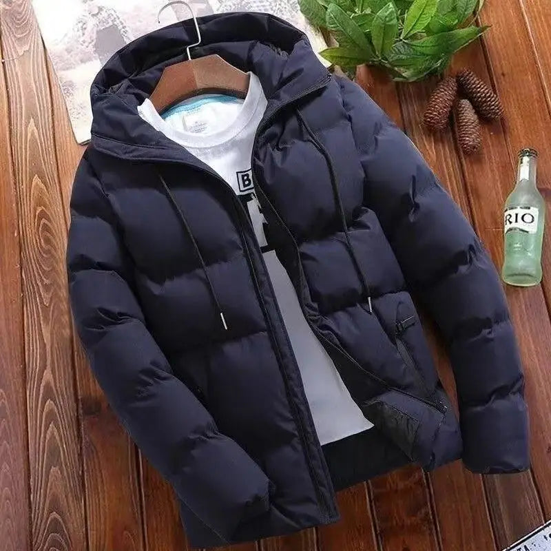 Men's Modern Urban Comfort Hooded Puffer Jacket
