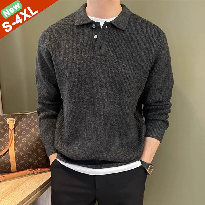 Men's Polo Neck Sweater