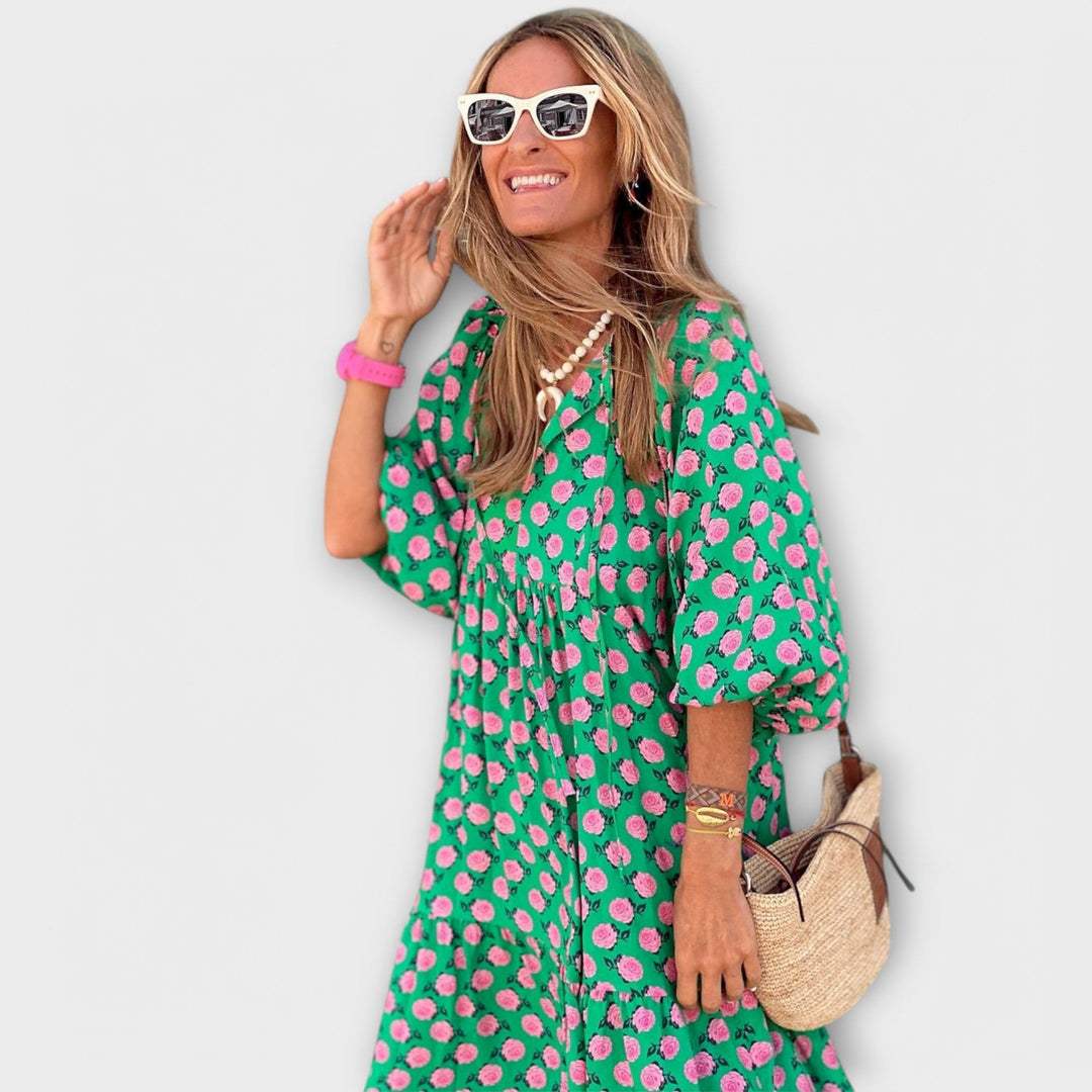Mode Lumiére™ Elegant Geometric Maxi Dresses