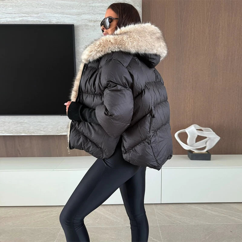 Women's Faux Fur Hooded Jacket