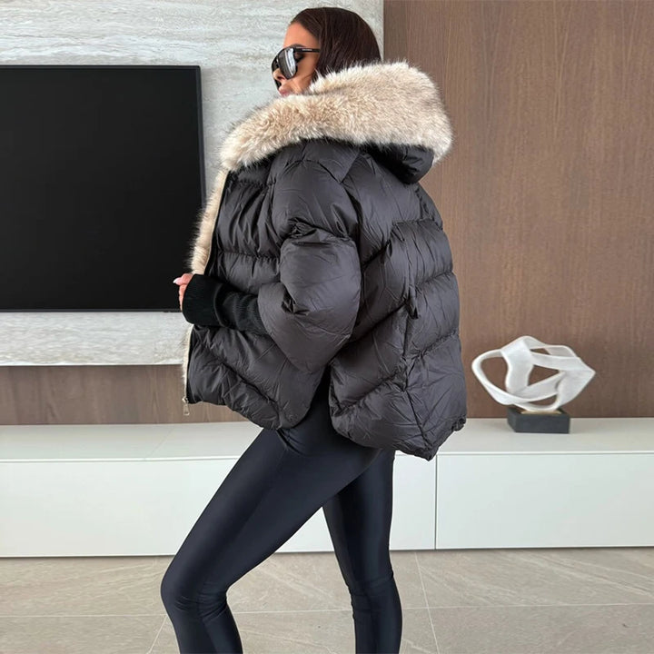 Women's Faux Fur Hooded Jacket
