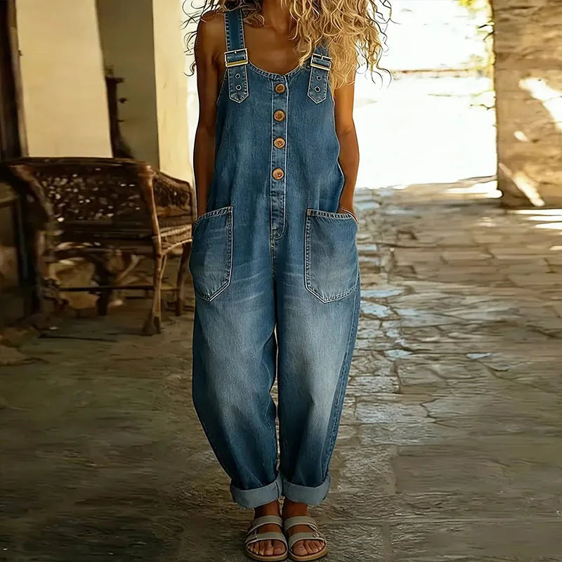 Mae - Versatile Denim Overalls
