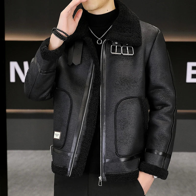 Men's Modern Lined Jacket for a Bold Urban Style