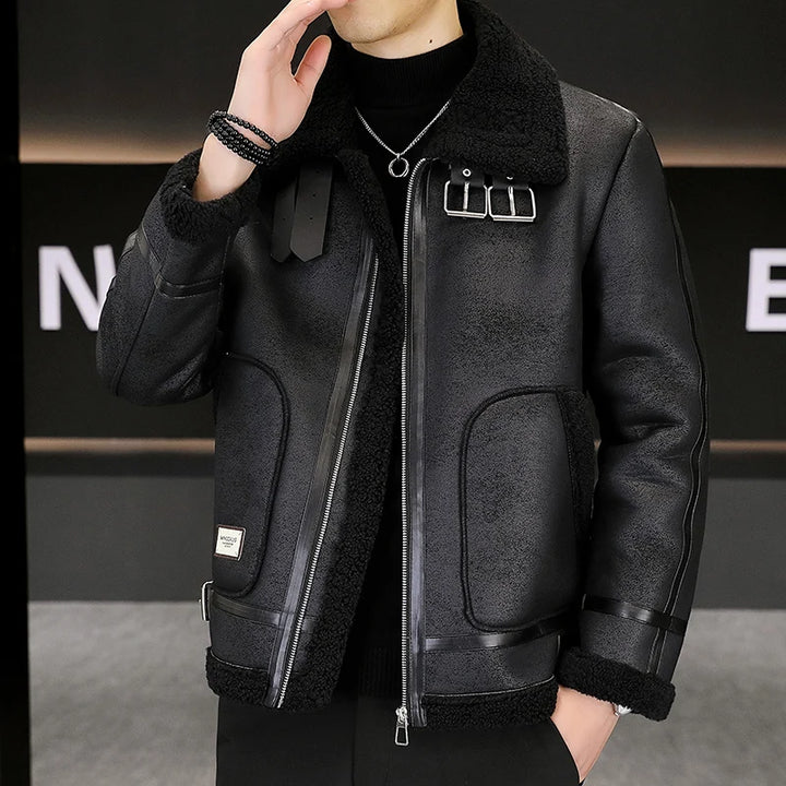 Men's Modern Lined Jacket for a Bold Urban Style