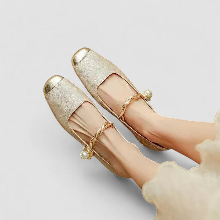 Céleste | Golden Bride & Heel Mary Jane