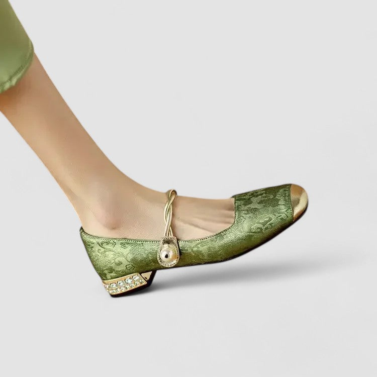 Céleste | Golden Bride & Heel Mary Jane