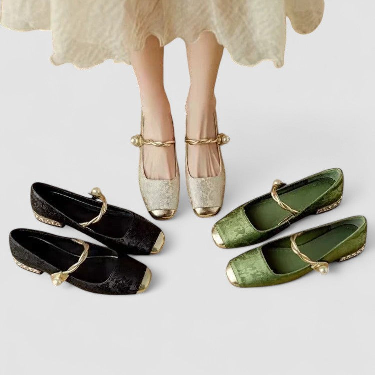 Céleste | Golden Bride & Heel Mary Jane