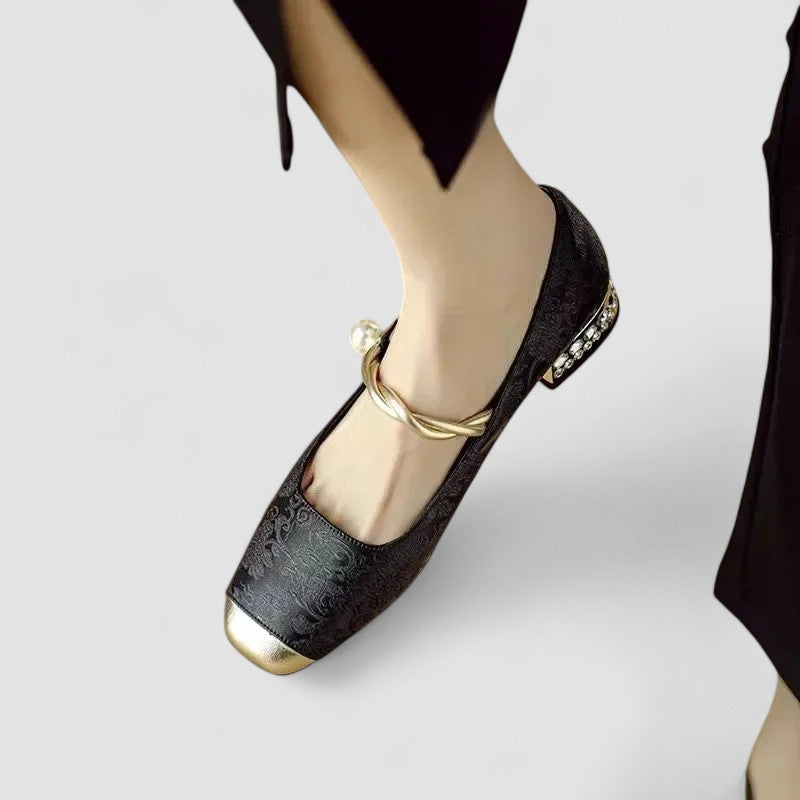 Céleste | Golden Bride & Heel Mary Jane