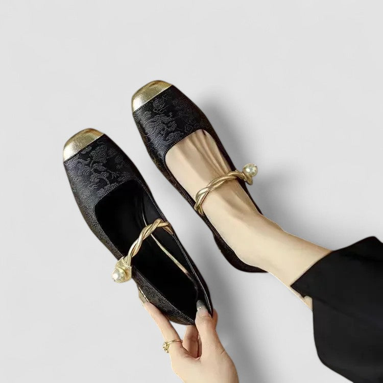 Céleste | Golden Bride & Heel Mary Jane