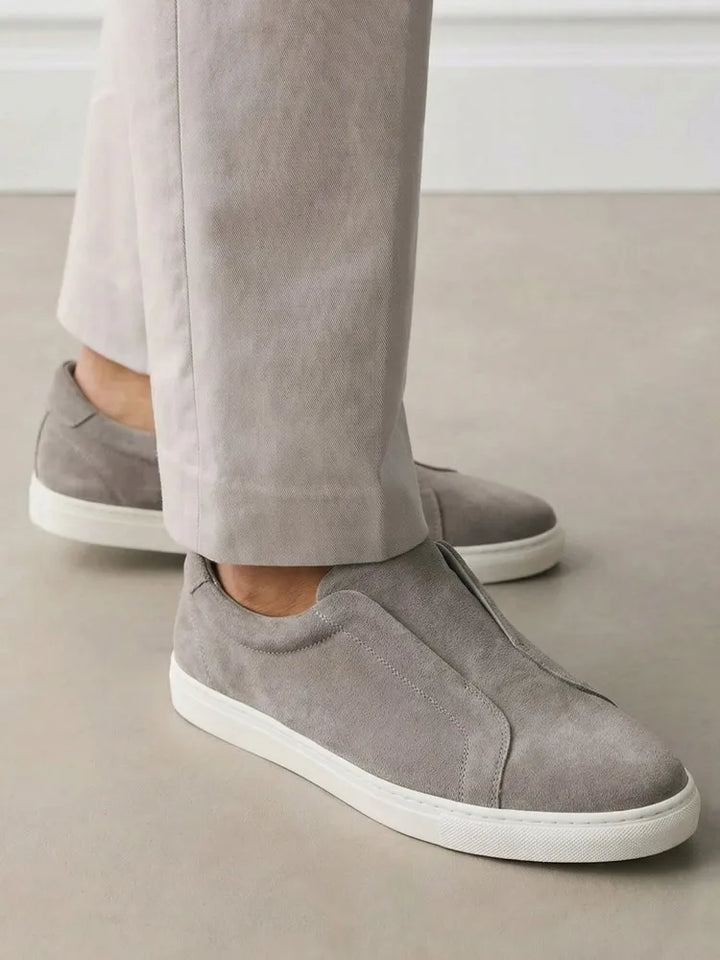 Men's Suede Effect Slip-On Loafers – Style & Comfort