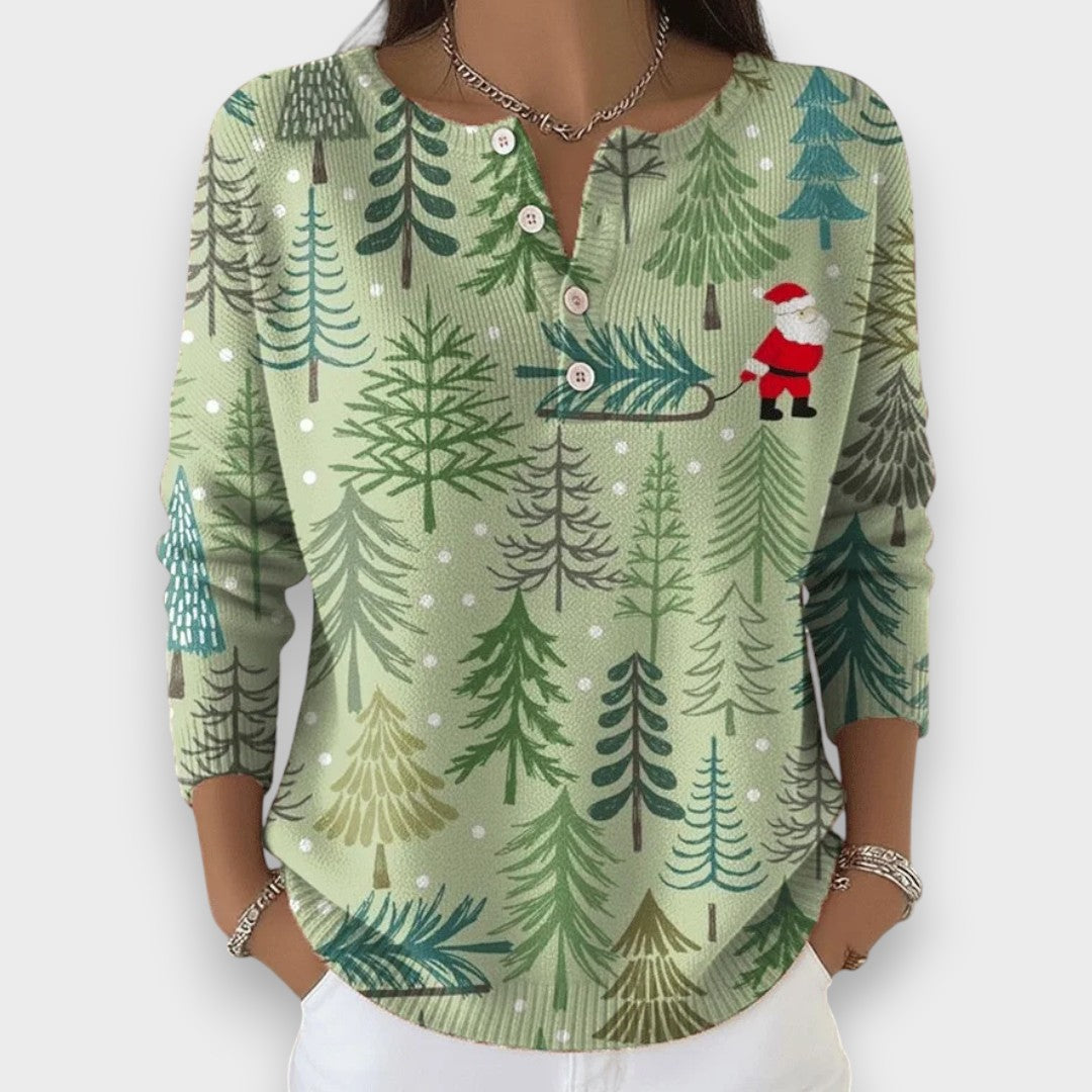 Light Mode - Christmas Sweater with Buttons