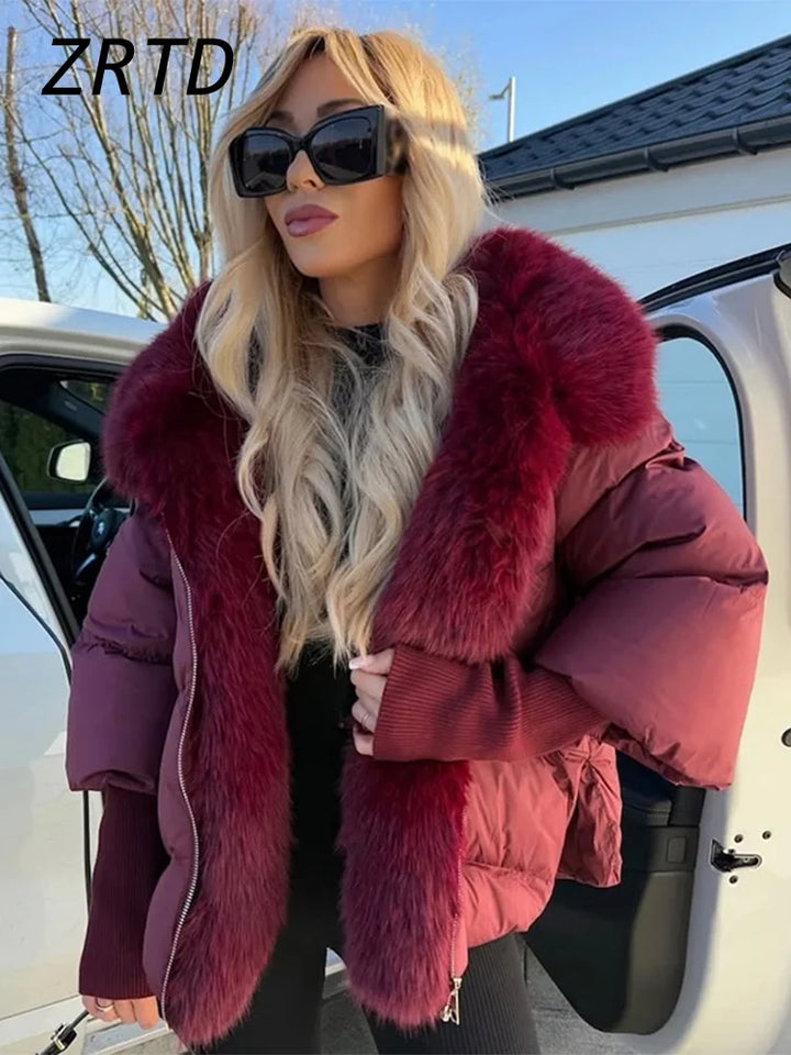 Women's Faux Fur Hooded Jacket