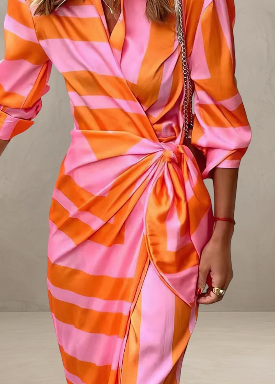 Light Mode | PRINTED WRAP DRESS