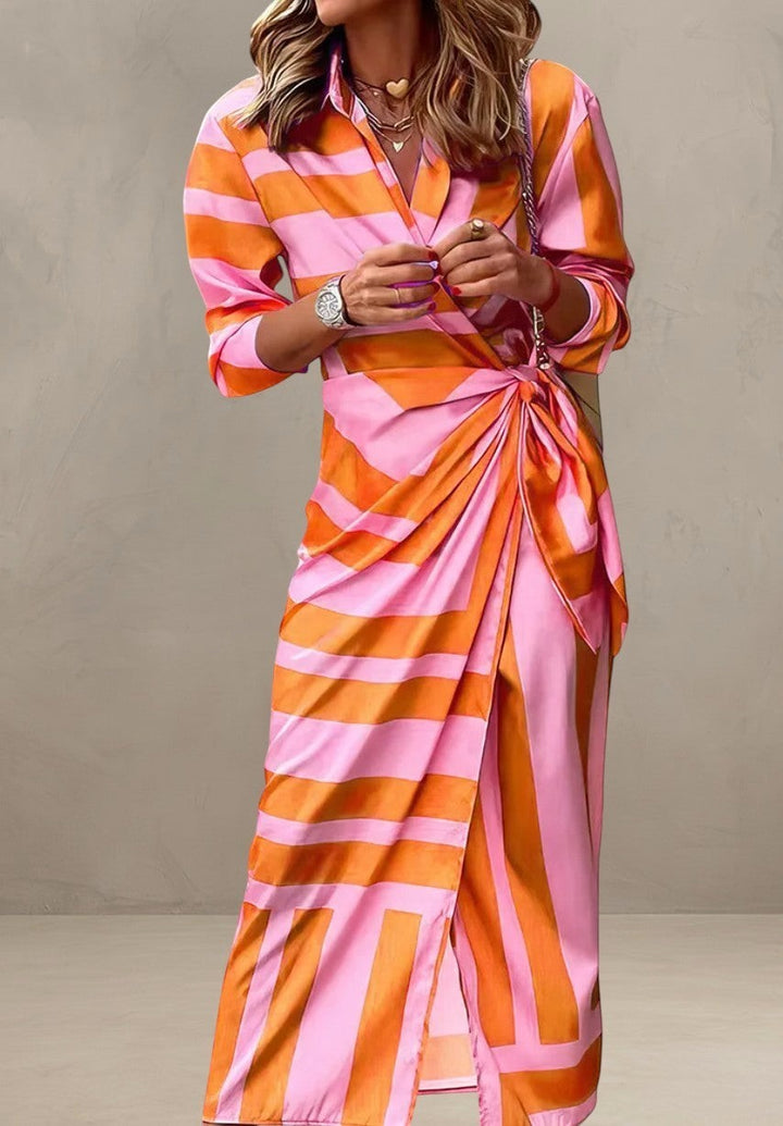 Light Mode | PRINTED WRAP DRESS