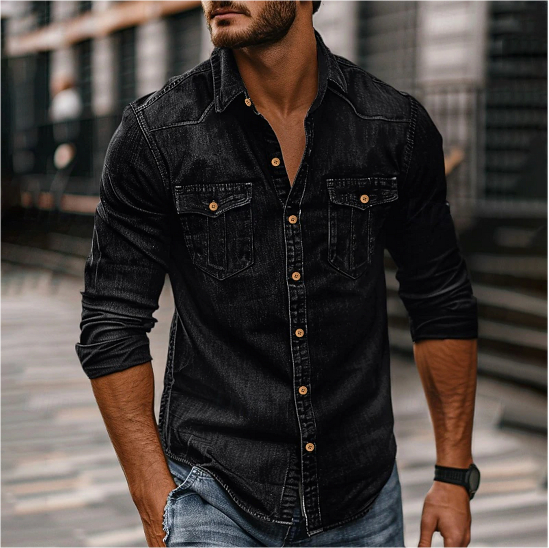 Mode Lumiére™ | Men's Classic Shirt with Chest Pockets