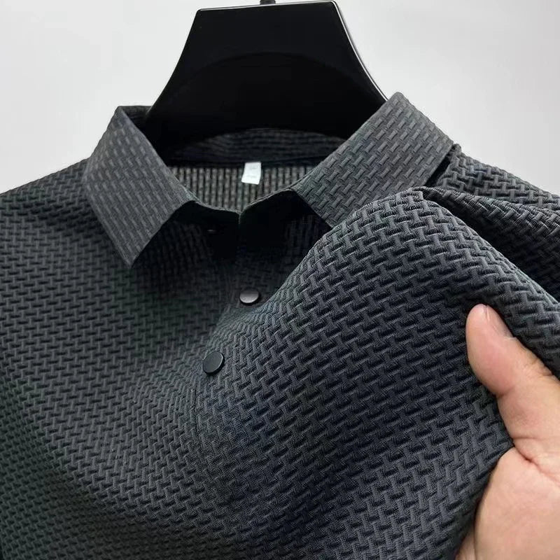 LAURENT MONACO | MEN'S SHORT SLEEVE KNITTED POLO SHIRT