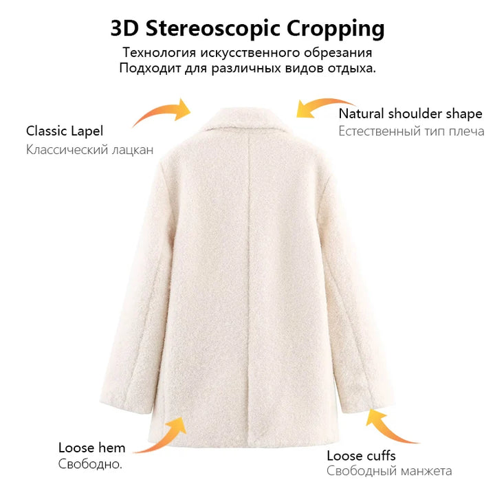 Structured Elegant Coat for a Chic Everyday Women's Style
