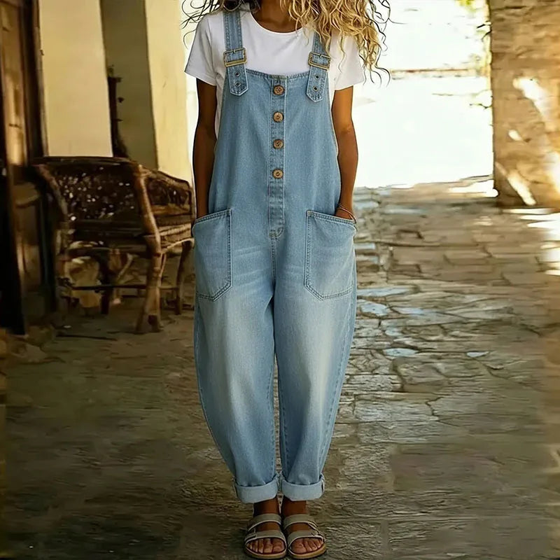 Mae - Versatile Denim Overalls
