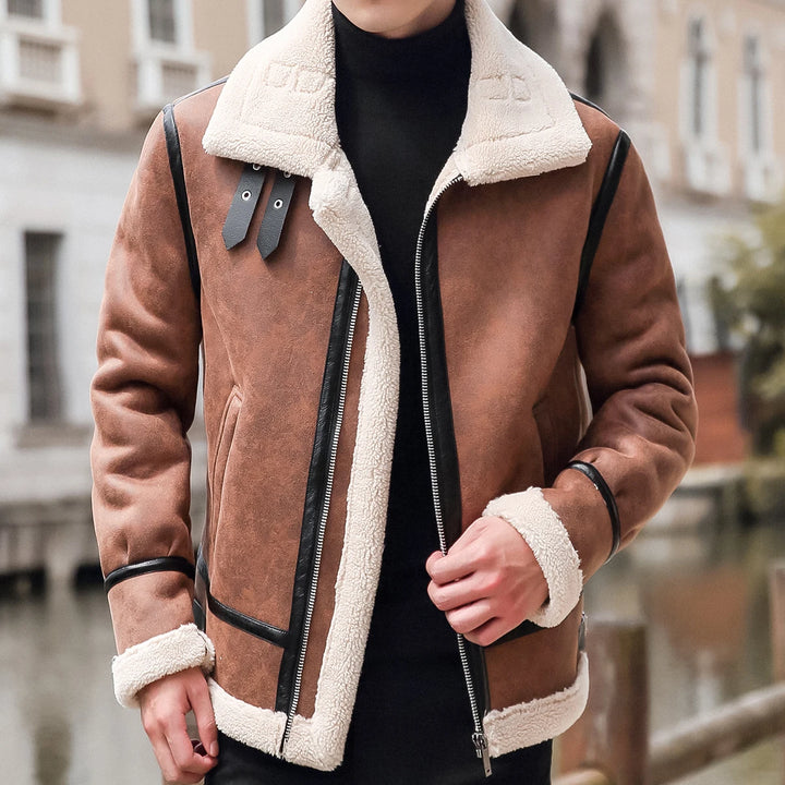 Men's Leather Jacket Iconic Lined Bomber