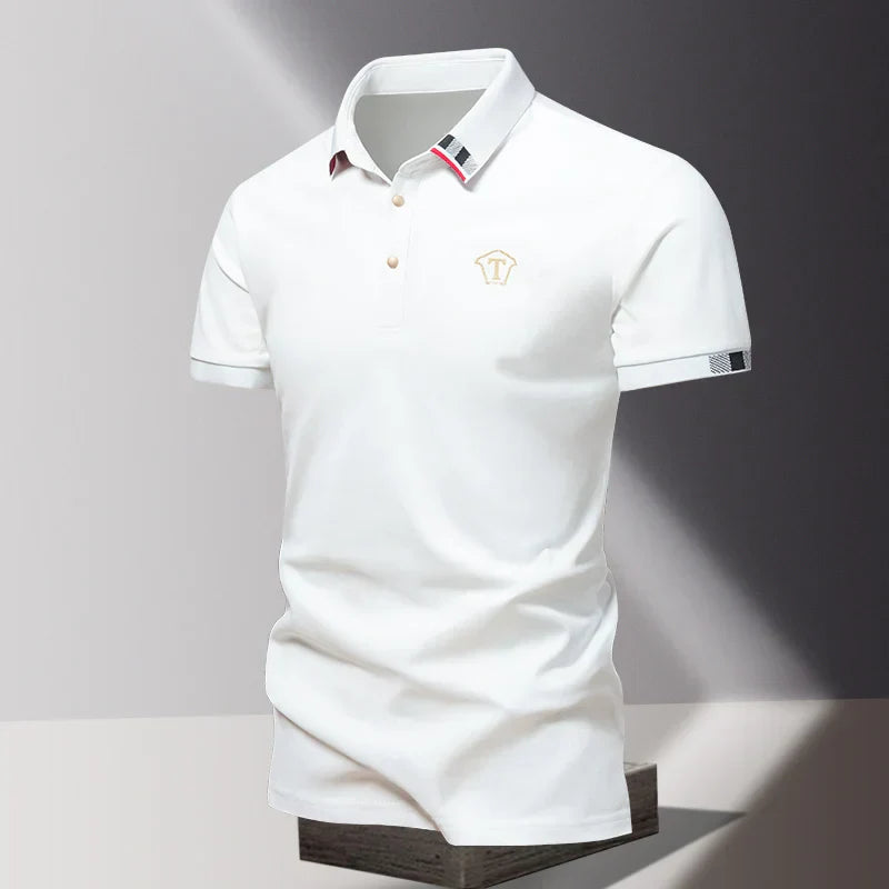 LAURENT MONACO | MEN'S ZIP-UP POLO SHIRT