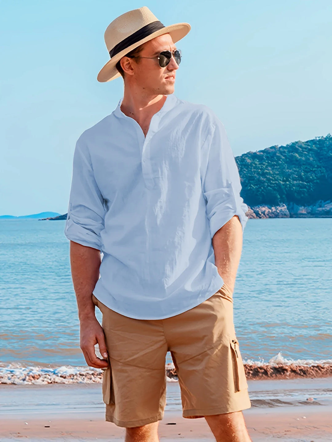 LAURENT MONACO | MEN'S SUMMER LINEN SHIRT
