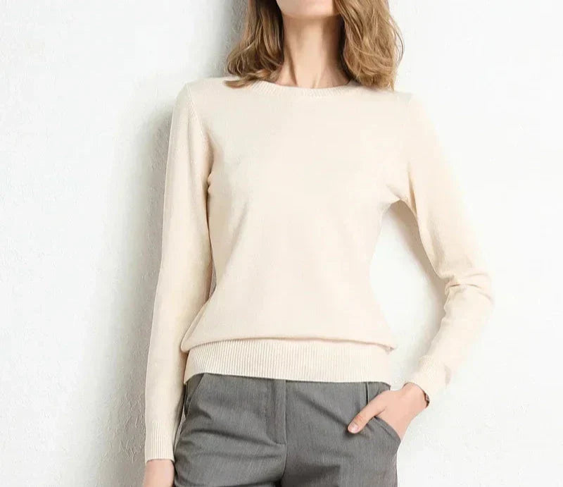 Mode Lumiére™| Essential comfortable wool sweater