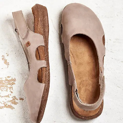 Robin | Orthopedic Leather Sandal & Cork Sole