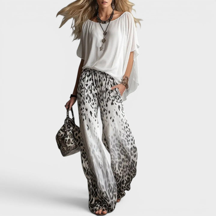 Simone | Flowy printed set