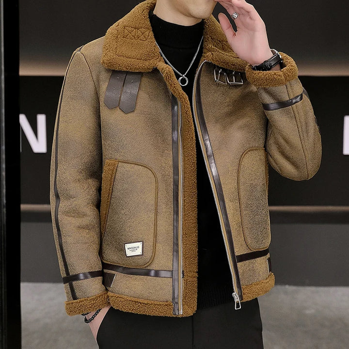 Men's Modern Lined Jacket for a Bold Urban Style