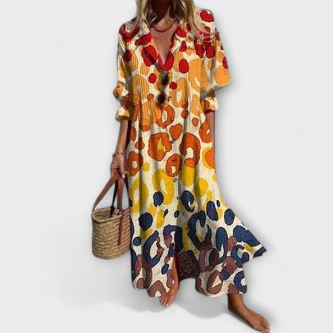 Mode Lumiére™ - Lichotivated Maxi Dress with Tummy Control